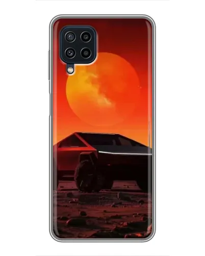 Чохол для Samsung Galaxy A22 з картинкою «Cybertruck на Марсі»