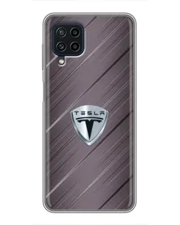 Чохол для Samsung Galaxy A22 з картинкою «Металева текстура Tesla»