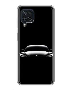 Чохол для Samsung Galaxy A22 з картинкою «Фари Tesla Night»