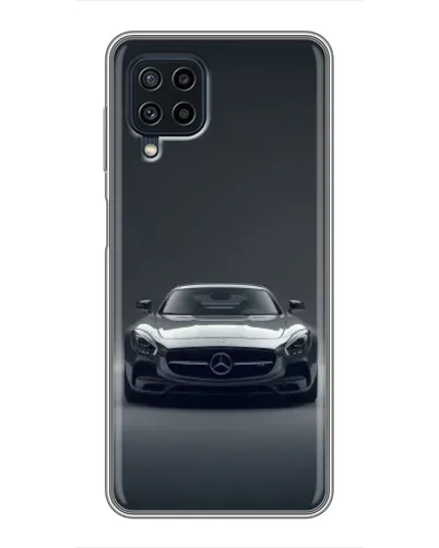 Чохол для Samsung Galaxy A22 з картинкою «Mercedes на чорному»