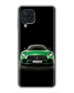 Чохол для Samsung Galaxy A22 з картинкою «Mercedes — неоновий лого»