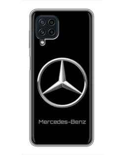 Чохол для Samsung Galaxy A22 з картинкою «Mercedes Silver Logo»