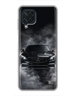Чохол для Samsung Galaxy A22 з картинкою «Mercedes у диму»
