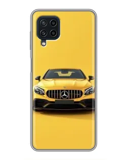 Чохол для Samsung Galaxy A22 з картинкою «Жовтий Mercedes GT»