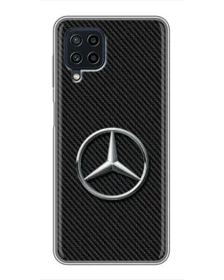 Чохол для Samsung Galaxy A22 з картинкою «Карбоновий Mercedes стиль»