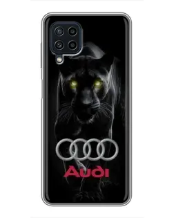 Чохол для Samsung Galaxy A22 з картинкою «Пантера та Audi»