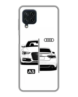Чохол для Samsung Galaxy A22 з картинкою «Audi — контрастний дизайн»
