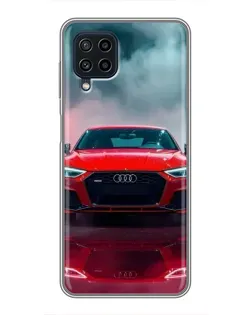 Чохол для Samsung Galaxy A22 з картинкою «Audi RS — червоний стиль»