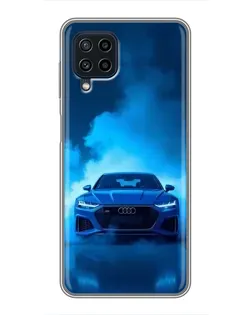 Чохол для Samsung Galaxy A22 з картинкою «Audi — блакитна енергія»