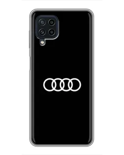 Чохол для Samsung Galaxy A22 з картинкою «Audi White Logo»