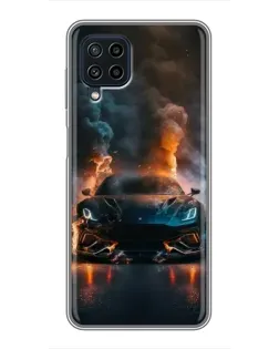 Чохол для Samsung Galaxy A22 з картинкою «Lamborghini димна естетика»