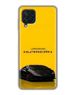 Чохол для Samsung Galaxy A22 з картинкою «Lamborghini Huracan чорний»