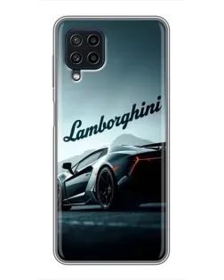 Чохол для Samsung Galaxy A22 з картинкою «Класичний Lamborghini надпис»
