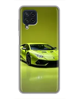 Чохол для Samsung Galaxy A22 з картинкою «Салатовий Lamborghini Huracan»