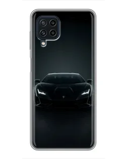 Чохол для Samsung Galaxy A22 з картинкою «Чорний Lamborghini Aventador»