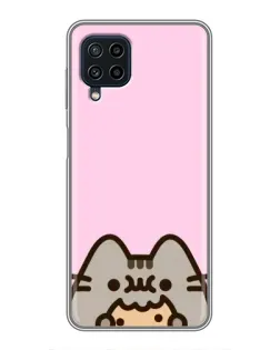 Чехол для Samsung Galaxy A22 с картинкой «Pusheen и печенье» Чехол для Samsung Galaxy A22 с картинкой «Pusheen и печенье»