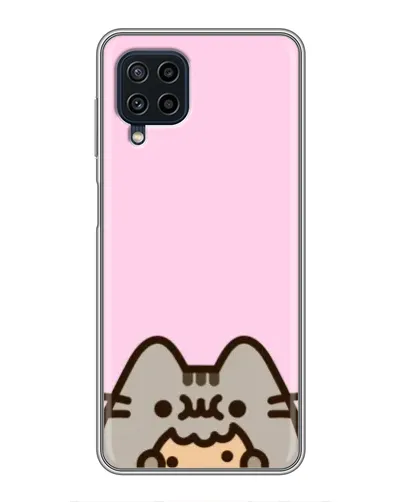 Чехол для Samsung Galaxy A22 с картинкой «Pusheen и печенье» Чехол для Samsung Galaxy A22 с картинкой «Pusheen и печенье»