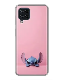 Чехол для Samsung Galaxy A22 с картинкой «Stitch выглядывает»