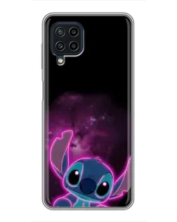 Чехол для Samsung Galaxy A22 с картинкой «Неоновый Stitch»