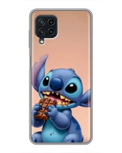 Чехол для Samsung Galaxy A22 с картинкой «Стич ест шоколад» Чехол для Samsung Galaxy A22 с картинкой «Стич ест шоколад»