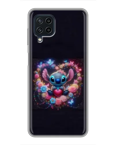 Чехол для Samsung Galaxy A22 с картинкой «Stitch в цветах» Чехол для Samsung Galaxy A22 с картинкой «Stitch в цветах»
