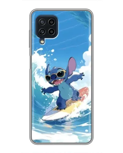 Чехол для Samsung Galaxy A22 с картинкой «Стич на волне» Чехол для Samsung Galaxy A22 с картинкой «Стич на волне»