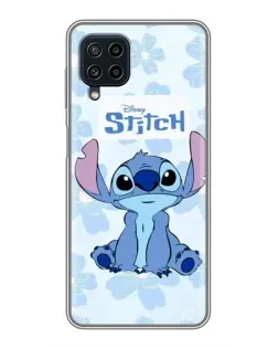 Чехол для Samsung Galaxy A22 с картинкой «Stitch среди цветов»