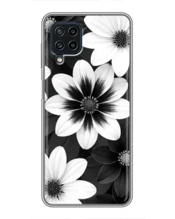 Чохол для Samsung Galaxy A22 з картинкою «Монохромні айстри» Чохол для Samsung Galaxy A22 з картинкою «Монохромні айстри»