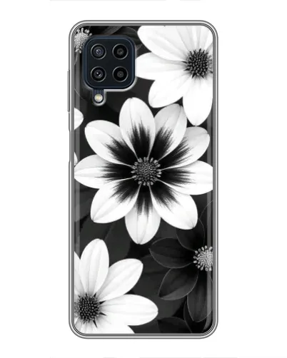 Чохол для Samsung Galaxy A22 з картинкою «Монохромні айстри» Чохол для Samsung Galaxy A22 з картинкою «Монохромні айстри»