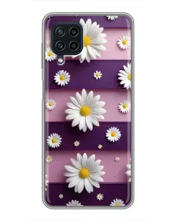 Чохол для Samsung Galaxy A22 з картинкою «Ромашки на фіолетовому» Чохол для Samsung Galaxy A22 з картинкою «Ромашки на фіолетовому»