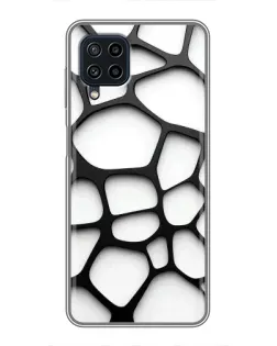Чохол для Samsung Galaxy A22 з картинкою «Біла об'ємна сітка» Чохол для Samsung Galaxy A22 з картинкою «Біла об'ємна сітка»