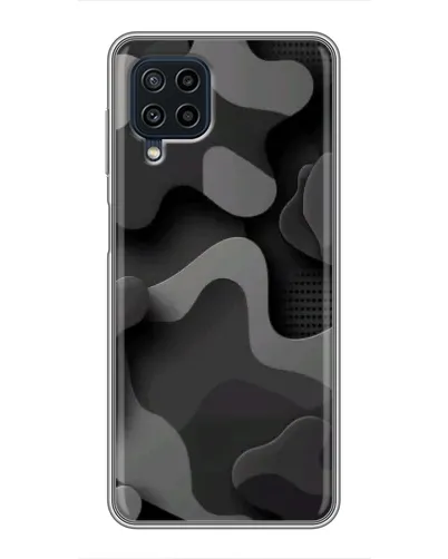 Чохол для Samsung Galaxy A22 з картинкою «Темний абстрактний камуфляж»