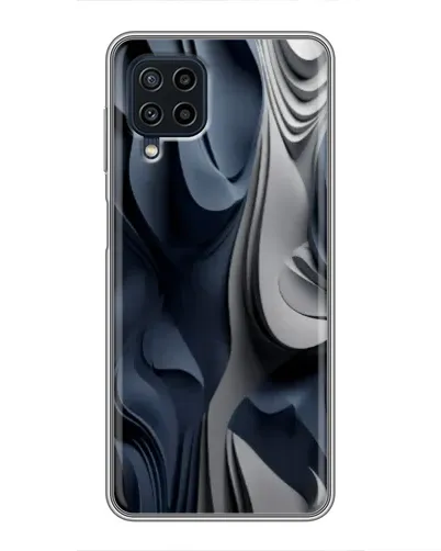 Чохол для Samsung Galaxy A22 з картинкою «Об'ємні сині складки»