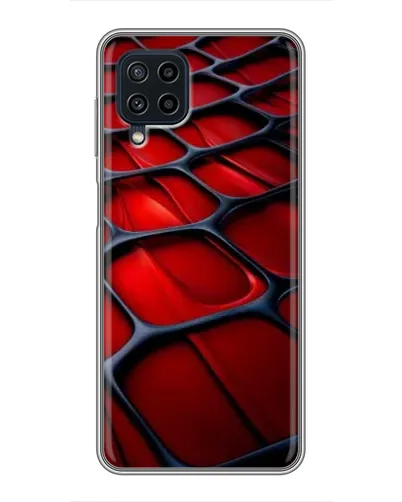 Чохол для Samsung Galaxy A22 з картинкою «Червона глянцева сітка»
