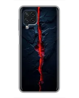 Чохол для Samsung Galaxy A22 з картинкою «Червона лавова тріщина»