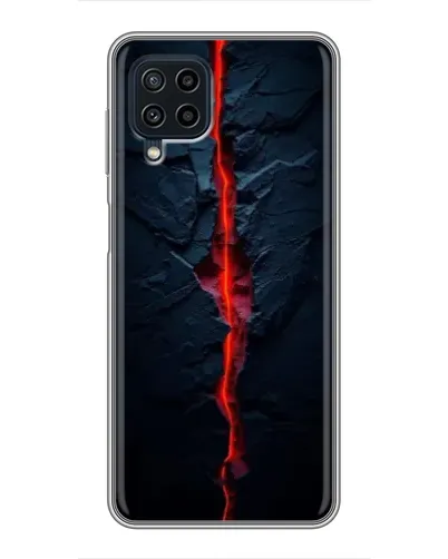 Чохол для Samsung Galaxy A22 з картинкою «Червона лавова тріщина»