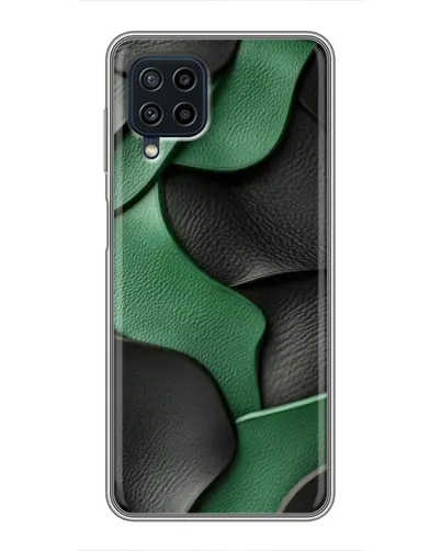 Чохол для Samsung Galaxy A22 з картинкою «Зелені шкіряні хвилі»