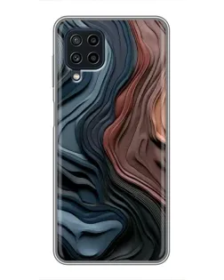 Чохол для Samsung Galaxy A22 з картинкою «Кольорові хвилі каньйону»