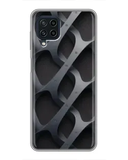 Чохол для Samsung Galaxy A22 з картинкою «Об'ємне сіре плетіння»