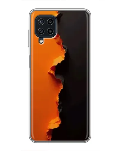 Чохол для Samsung Galaxy A22 з картинкою «Помаранчевий розлом»