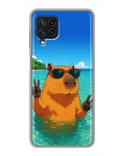 Чохол для Samsung Galaxy A22 з картинкою «Морська капібара» Чохол для Samsung Galaxy A22 з картинкою «Морська капібара»
