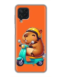 Чохол для Samsung Galaxy A22 з картинкою «Капібара на скутері» Чохол для Samsung Galaxy A22 з картинкою «Капібара на скутері»