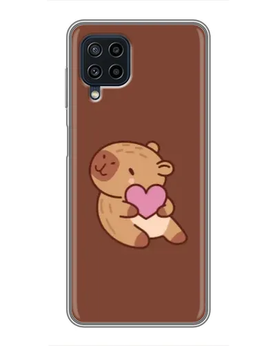 Чохол для Samsung Galaxy A22 з картинкою «Капібара з серцем» Чохол для Samsung Galaxy A22 з картинкою «Капібара з серцем»