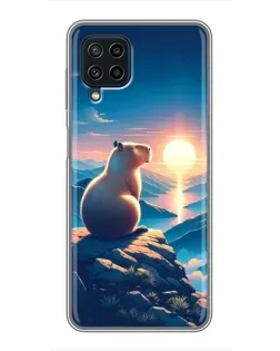 Чохол для Samsung Galaxy A22 з картинкою «Захід сонця з капібарою» Чохол для Samsung Galaxy A22 з картинкою «Захід сонця з капібарою»