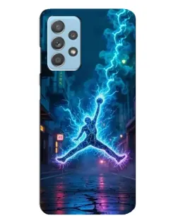 Чехол для Samsung Galaxy A23 с картинкой «Jordan Gold Jumpman»