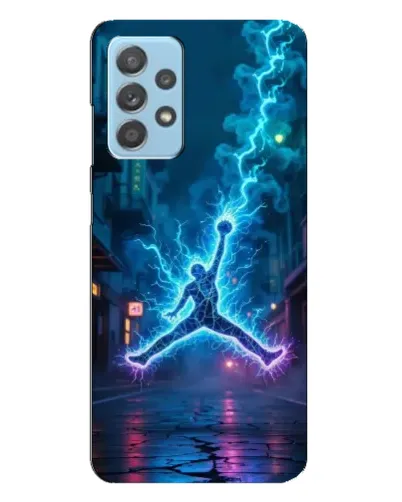 Чехол для Samsung Galaxy A23 с картинкой «Jordan Gold Jumpman»