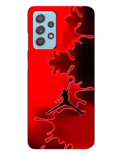 Чехол для Samsung Galaxy A23 с картинкой «Jordan Red Smoke»