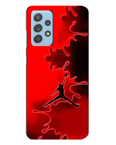 Чехол для Samsung Galaxy A23 с картинкой «Jordan Red Smoke»
