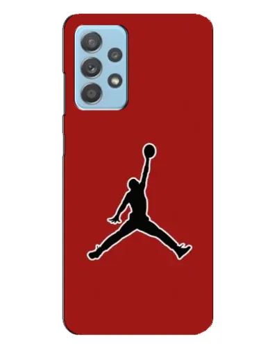 Чехол для Samsung Galaxy A23 с картинкой «Jordan Red Back»