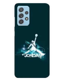 Чехол для Samsung Galaxy A23 с картинкой «Jordan Blue Fire»